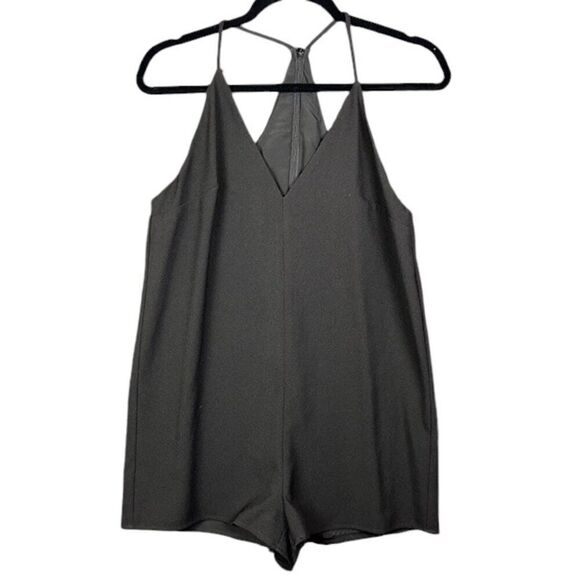 Keepsake Short Romper Black Lined Zipper Back Spaghetti Straps Size Small - Picture 1 of 10